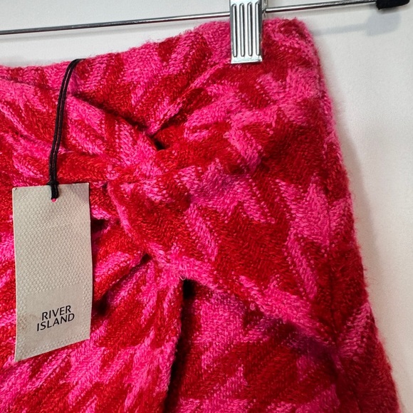 💎 River Island Tweed Mini Skirt Pink - Picture 4 of 13